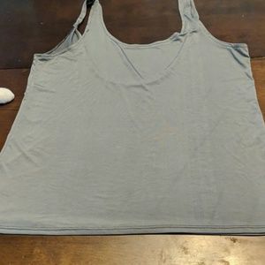 Tank with knotted straps and low cut back